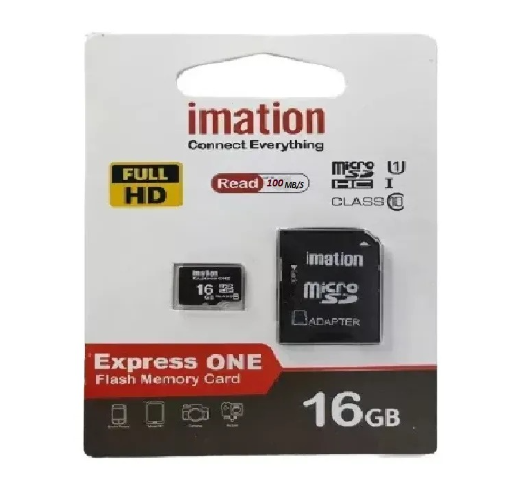 Tarjeta Memoria Microsd Imation 16gb Adaptador Sd 100mp/s